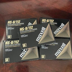 Maxell HS 8/112 Helical Scan 8mm Data Storage Tapes